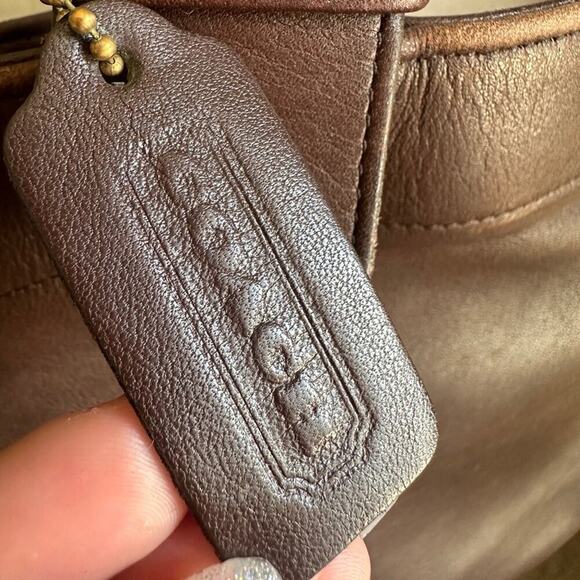 COACH Vintage Duffle Soho XL Vermillion in Dark Brown Leather Bag Purse 4082 CR - Picture 12 of 16